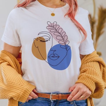 Abstraktes T-Shirt als Geschenk für eine Frau