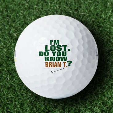 Personalisierte Golfball als Männer Geschenk